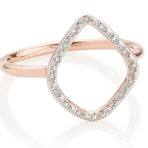 Monica Vinader Riva Diamond Hoop Ring